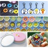 image:imageVEVOR Button Maker Machine 225 inch58mm Pin Maker with 100pcs Button Parts Button Maker with Panda Magic Book Ergonomic Arc Handle Punch Press Kit for Children DIY Gifts and Christmas125  1000 pcs