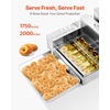 image:imageVEVOR Commercial Automatic Donuts Machine 4 Rows Donuts Making Equipment 240 pcshour Electric High Power Doughnut Maker Stainless Steel Frying Auto Fryer with Intelligent ControlSilver