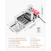 image:imageVEVOR Commercial Automatic Donuts Machine 4 Rows Donuts Making Equipment 240 pcshour Electric High Power Doughnut Maker Stainless Steel Frying Auto Fryer with Intelligent ControlSilver