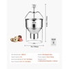 image:imageVEVOR Commercial Automatic Donuts Machine 4 Rows Donuts Making Equipment 240 pcshour Electric High Power Doughnut Maker Stainless Steel Frying Auto Fryer with Intelligent ControlStainless steel