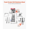 image:imageVEVOR Commercial Automatic Donuts Machine Single Row Donuts Making Equipment Stainless Steel Frying Auto Fryer with 3 Size Molds Auto CountingSilver