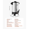 image:imageVEVOR Commercial Coffee Urn 40 Cups 63 qt 1090W Hot Beverage Dispenser2029 Ounces