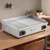 image:imageVEVOR Commercial Electric Griddle 18 Countertop Flat Top Griddle30 No Plug Half Flat