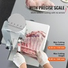 image:imageVEVOR Commercial Electric Meat Bandsaw 650W Stainless Steel Countertop Bone Sawing Machine Workbeach 124 x 181 433 Inch Max Cutting Thickness Frozen Meat Cutter for Rib Pork Beef