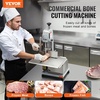 image:imageVEVOR Commercial Electric Meat Bandsaw 650W Stainless Steel Countertop Bone Sawing Machine Workbeach 124 x 181 433 Inch Max Cutting Thickness Frozen Meat Cutter for Rib Pork Beef