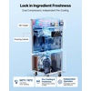 image:imageVEVOR Commercial Ice Cream Machine 3444LH Yield DualCompressor Freestanding Soft Serve Ice Cream Maker with 2  10L Hoppers amp 3 Flavors PreCooling Puffing LowMix Alert for Snack Dessert Shops