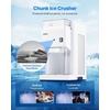 image:imageVEVOR Commercial Ice Shaver Crusher 265lbs Per Hour Electric Snow Cone Maker with 44lbs Ice Box 650W Tabletop Shaved Ice Machine for Parties Events Snack Bar Home and Commercial UseWhite