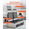 image:imageVEVOR Commercial Panini Grill 3600W Electric Sandwich Panini Maker Stainless Steel Double Sandwichs Press with Handle and Temp Control 19x9 in Full Flat Enamel Plate for Hamburger Steak Bacon
