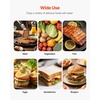 image:imageVEVOR Commercial Panini Grill 3600W Electric Sandwich Panini Maker Stainless Steel Double Sandwichs Press with Handle and Temp Control 19x9 in Full Grooved Enamel Plate for Hamburger Steak Bacon