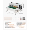 image:imageVEVOR Continuous Bag Band Sealing Machine 024047 in612 mm Seal Width Horizontal Band Sealer Machine with Digital Temperature Control Carbon Steel Bag Sealer for 00208 mm Plastic Bags FilmsBasic