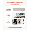 image:imageVEVOR Continuous Bag Band Sealing Machine 024047 in612 mm Seal Width Horizontal Band Sealer Machine with Digital Temperature Control Carbon Steel Bag Sealer for 00208 mm Plastic Bags FilmsPrint