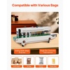 image:imageVEVOR Continuous Bag Band Sealing Machine 024047 in612 mm Seal Width Horizontal Band Sealer Machine with Digital Temperature Control Carbon Steel Bag Sealer for 00208 mm Plastic Bags FilmsInflate