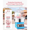image:imageVEVOR Cotton Candy Machine Commercial 1000W Electric Candy Floss Maker Easy Use with 15 inch Stainless Steel Bowl and Sugar Scoop Makes Hard Candy for Home Kids Birthday Family Party BlueBlueSlant Surface