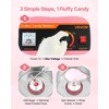 image:imageVEVOR Cotton Candy Machine Commercial 1000W Electric Candy Floss Maker Easy Use with 15 inch Stainless Steel Bowl and Sugar Scoop Makes Hard Candy for Home Kids Birthday Family Party BluePinkSlant Surface