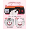 image:imageVEVOR Cotton Candy Machine Commercial 1000W Electric Candy Floss Maker Easy Use with 15 inch Stainless Steel Bowl and Sugar Scoop Makes Hard Candy for Home Kids Birthday Family Party BluePinkSlant Surface