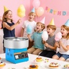 image:imageVEVOR Cotton Candy Machine Commercial 1000W Electric Candy Floss Maker Easy Use with 15 inch Stainless Steel Bowl and Sugar Scoop Makes Hard Candy for Home Kids Birthday Family Party BlueBlueSlant Surface