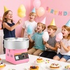 image:imageVEVOR Cotton Candy Machine Commercial 1000W Electric Candy Floss Maker Easy Use with 15 inch Stainless Steel Bowl and Sugar Scoop Makes Hard Candy for Home Kids Birthday Family Party BluePinkSlant Surface