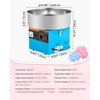 image:imageVEVOR Cotton Candy Machine Commercial 1000W Electric Candy Floss Maker Easy Use with 15 inch Stainless Steel Bowl and Sugar Scoop Makes Hard Candy for Home Kids Birthday Family Party BlueBlueStraight Surface