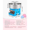 image:imageVEVOR Cotton Candy Machine Commercial 1000W Electric Candy Floss Maker Easy Use with 15 inch Stainless Steel Bowl and Sugar Scoop Makes Hard Candy for Home Kids Birthday Family Party BlueBlueSlant Surface