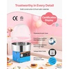 image:imageVEVOR Cotton Candy Machine Commercial 1000W Electric Candy Floss Maker Easy Use with 15 inch Stainless Steel Bowl and Sugar Scoop Makes Hard Candy for Home Kids Birthday Family Party BlueBlueStraight Surface