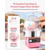 image:imageVEVOR Cotton Candy Machine Commercial 1000W Electric Candy Floss Maker Easy Use with 15 inch Stainless Steel Bowl and Sugar Scoop Makes Hard Candy for Home Kids Birthday Family Party BluePinkStraight Surface