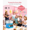 image:imageVEVOR Cotton Candy Machine Commercial 1000W Electric Candy Floss Maker Easy Use with 15 inch Stainless Steel Bowl and Sugar Scoop Makes Hard Candy for Home Kids Birthday Family Party BlueBlueSlant Surface