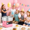 image:imageVEVOR Cotton Candy Machine Commercial 1000W Electric Candy Floss Maker Easy Use with 15 inch Stainless Steel Bowl and Sugar Scoop Makes Hard Candy for Home Kids Birthday Family Party BluePinkStraight Surface