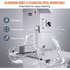 image:imageVEVOR Electric Bonesaw Machine 1100W Meat Bandsaw 043 Cutting ThicknessCountertop 2200W