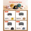 image:imageVEVOR Hat Heat Press Machine with 4pcs Interchangeable Platens Precise Temperature and Time Control Hat Press for HTV Iron On and Sublimation Projects for Caps Headbands Cuffs Face Masks GreenWhite