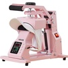image:imageVEVOR Hat Heat Press Machine with 4pcs Interchangeable Platens Precise Temperature and Time Control Hat Press for HTV Iron On and Sublimation Projects for Caps Headbands Cuffs Face Masks GreenPink