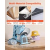 image:imageVEVOR Hat Heat Press Machine with 4pcs Interchangeable Platens Precise Temperature and Time Control Hat Press for HTV Iron On and Sublimation Projects for Caps Headbands Cuffs Face Masks GreenLight Blue
