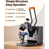 image:imageVEVOR Hat Heat Press Machine with 4pcs Interchangeable Platens Precise Temperature and Time Control Hat Press for HTV Iron On and Sublimation Projects for Caps Headbands Cuffs Face Masks GreenBlack