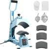 image:imageVEVOR Hat Heat Press Machine with 4pcs Interchangeable Platens Precise Temperature and Time Control Hat Press for HTV Iron On and Sublimation Projects for Caps Headbands Cuffs Face Masks GreenLight Blue