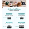 image:imageVEVOR Hat Heat Press Machine with 4pcs Interchangeable Platens Precise Temperature and Time Control Hat Press for HTV Iron On and Sublimation Projects for Caps Headbands Cuffs Face Masks GreenGreen