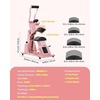 image:imageVEVOR Hat Heat Press Machine with 4pcs Interchangeable Platens Precise Temperature and Time Control Hat Press for HTV Iron On and Sublimation Projects for Caps Headbands Cuffs Face Masks GreenPink