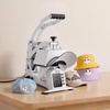 image:imageVEVOR Hat Heat Press Machine with 4pcs Interchangeable Platens Precise Temperature and Time Control Hat Press for HTV Iron On and Sublimation Projects for Caps Headbands Cuffs Face Masks GreenWhite