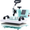 image:imageVEVOR Heat Press Machine 12x10in Clamshell Sublimation Transfer Printer12x10Green