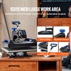 image:imageVEVOR Heat Press Machine 12x10in Clamshell Sublimation Transfer Printer5in115x15Blue