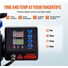 image:imageVEVOR Heat Press Machine 12x10in Clamshell Sublimation Transfer Printer5in115x15Blue