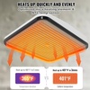 image:imageVEVOR Heat Press Machine 12x10in Clamshell Sublimation Transfer Printer9x9 Orange