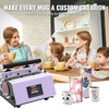 image:imageVEVOR Heat Press Machine 12x10in Clamshell Sublimation Transfer PrinterPurple30oz