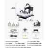 image:imageVEVOR Heat Press Machine 15 x 15 in 2in1 Multifunction 360 Swing Away 1200W Double Tube Fast and Even Heating Digital Precise Control Sublimation Press Machine for TShirts Hats CapsHeat Press8 In 1