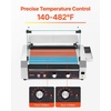 image:imageVEVOR Hot Dog Roller 12 Hot Dog 5 Rollers Stainless Steel Sausage Grill Cooker 750W Commercial Hot Dog Machine with Dual Temp Control Cover Side Storage Box Removable Shelf amp Oil Drip Tray7 RollersCover