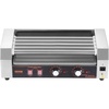 image:imageVEVOR Hot Dog Roller 12 Hot Dog 5 Rollers Stainless Steel Sausage Grill Cooker 750W Commercial Hot Dog Machine with Dual Temp Control Cover Side Storage Box Removable Shelf amp Oil Drip Tray5 Rollers
