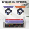 image:imageVEVOR Hot Dog Roller 7 Rollers 18 Hot Dogs Capacity 1050W Stainless Sausage Grill Cooker Machine with Dual Temp Control Glass Hood Acrylic Cover Bun Warmer Shelf Removable Oil Drip Tray ETL Certified5 RollersCover