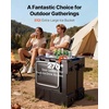 image:imageVEVOR Insulated Food Pan Carrier 81 Qt Hot Box for Catering Food Box Carrier with Double Buckles Front Loading Food Warmer with Handles Stackable End Loader with Wheels for Restaurant Canteen81Quart