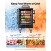 image:imageVEVOR Insulated Food Pan Carrier 81 Qt Hot Box for Catering Food Box Carrier with Double Buckles Front Loading Food Warmer with Handles Stackable End Loader with Wheels for Restaurant Canteen81Qt