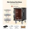 image:imageVEVOR Insulated Food Pan Carrier 81 Qt Hot Box for Catering Food Box Carrier with Double Buckles Front Loading Food Warmer with Handles Stackable End Loader with Wheels for Restaurant Canteen95Quart