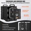 image:imageVEVOR Insulated Food Pan Carrier 81 Qt Hot Box for Catering Food Box Carrier with Double Buckles Front Loading Food Warmer with Handles Stackable End Loader with Wheels for Restaurant Canteen81QT2