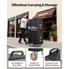 image:imageVEVOR Insulated Food Pan Carrier 81 Qt Hot Box for Catering Food Box Carrier with Double Buckles Front Loading Food Warmer with Handles Stackable End Loader with Wheels for Restaurant Canteen81Qt